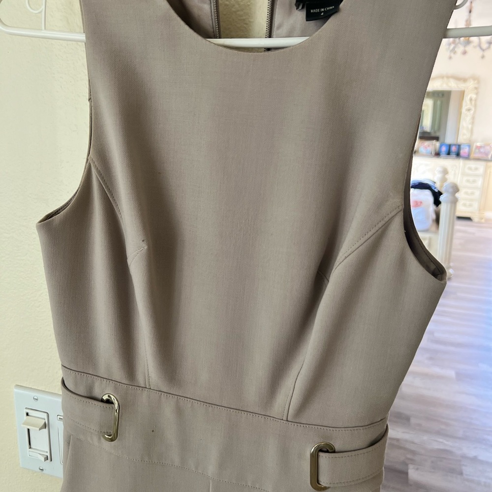 Marciano Taupe Sleeveless Mini Dress